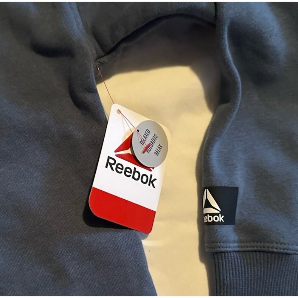 Reebok Purpose Crew Neck Sweatshirt Orion Blue Women's Size XL New with Tags - Picture 4 of 6